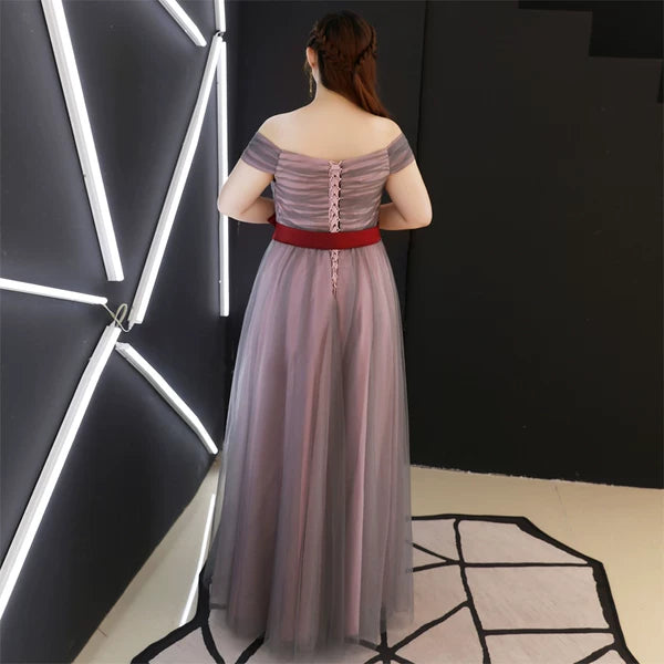Open Shoulders Evening Dress