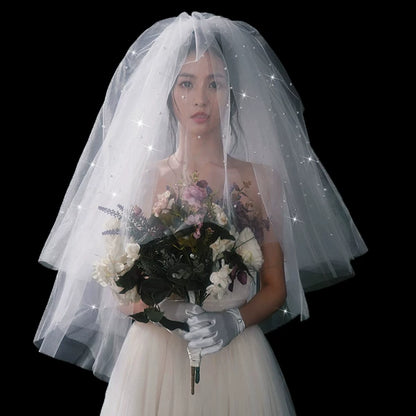 Pearl Hair Accessory Wedding Veil
