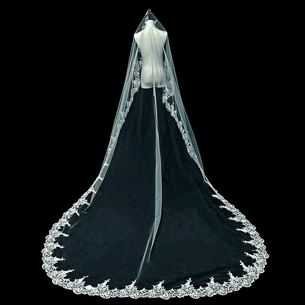 Korean Style Lace Wedding Veil