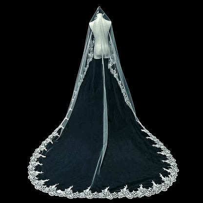 Korean Style Lace Wedding Veil