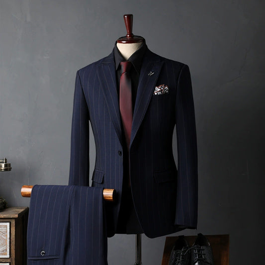 English Style Men's Suit 3 Piece Set