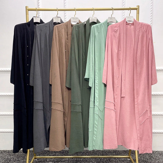 Elegant Retro Ethnic Cardigan Dress Trench Coat Malaysia
