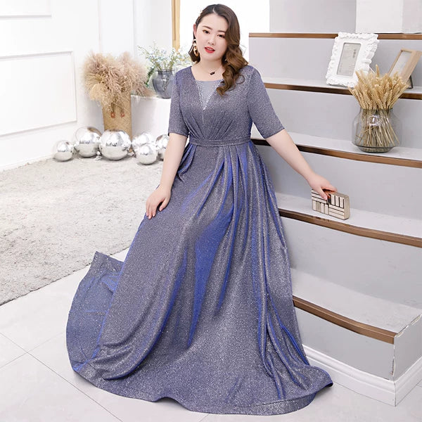 Elite Evening Gown Plus Size Fitted