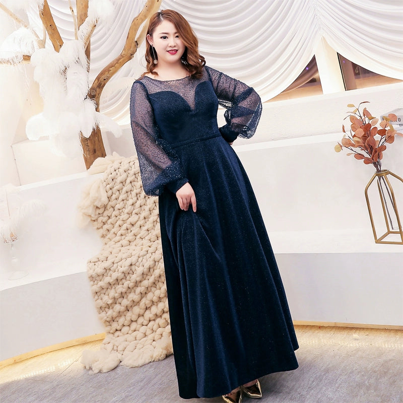Women Elegant Long Sleeve A Line Dress