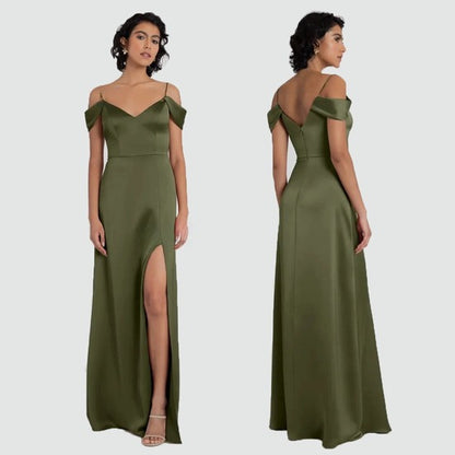 High End Satin Silk Bridesmaid Dress