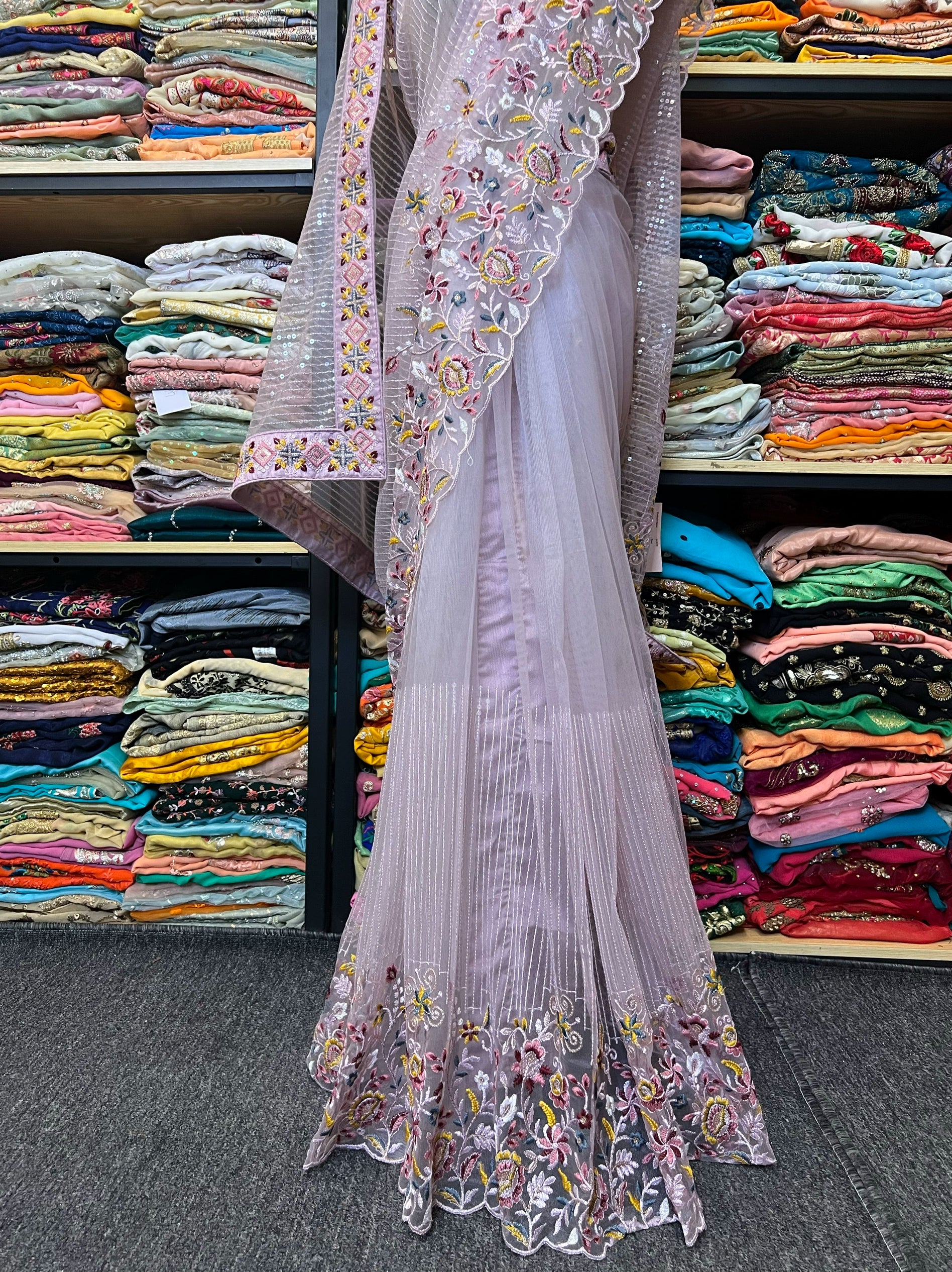 Indian Beaded Sari