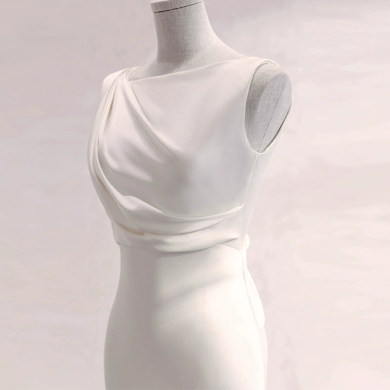 Wedding Dress White Fish Tail Cut
