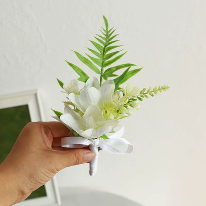 Groom Boutonniere Pin Wedding Lapel Flower Photo Prop