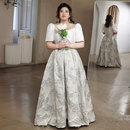 Elegant White Evening Dress