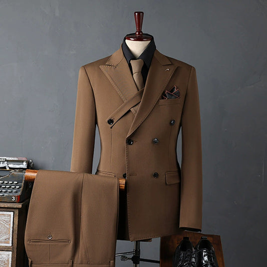 British Business Suit 3 Pieces Set