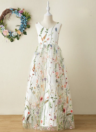 Children's Dress Sleeveless Piano Performance Costume