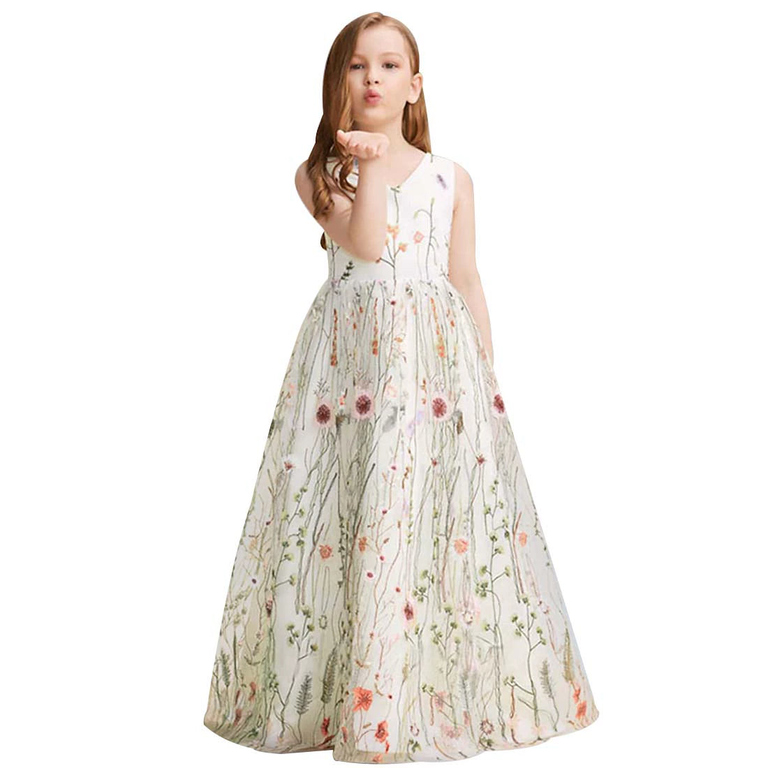 Children's Dress Sleeveless Piano Performance Costume