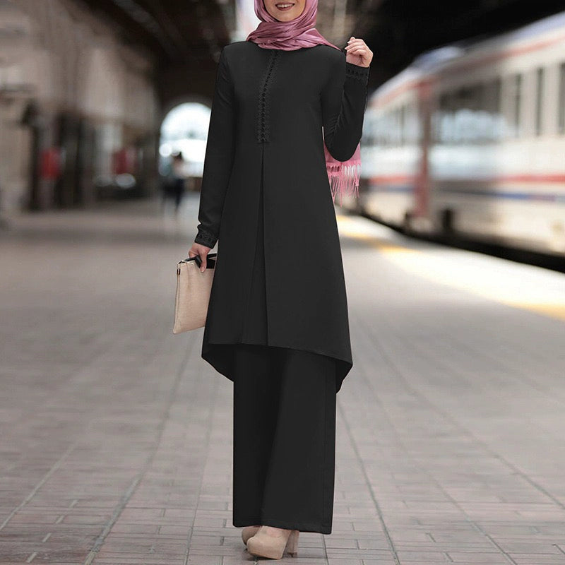Ethnic Long Dress Set Oversize