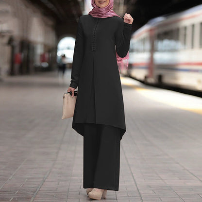 Ethnic Long Dress Set Oversize
