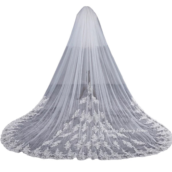 Korean Style Wedding Veil 3.8m Long
