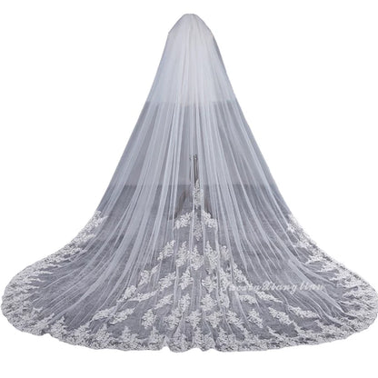Korean Style Wedding Veil 3.8m Long