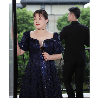 New Evening Dress Fat MM High End Art