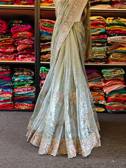 Gold Six Rice Saree