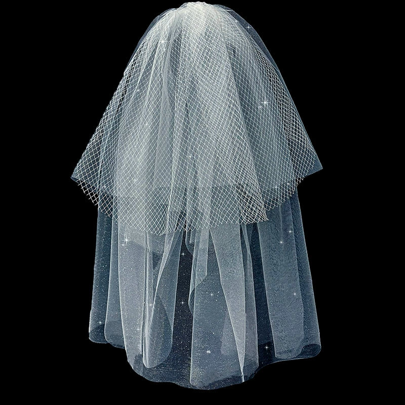 Wedding Veil Flash Mesh Puffy