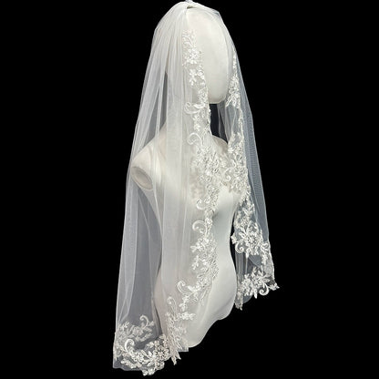 Bridal Lace Short Veil