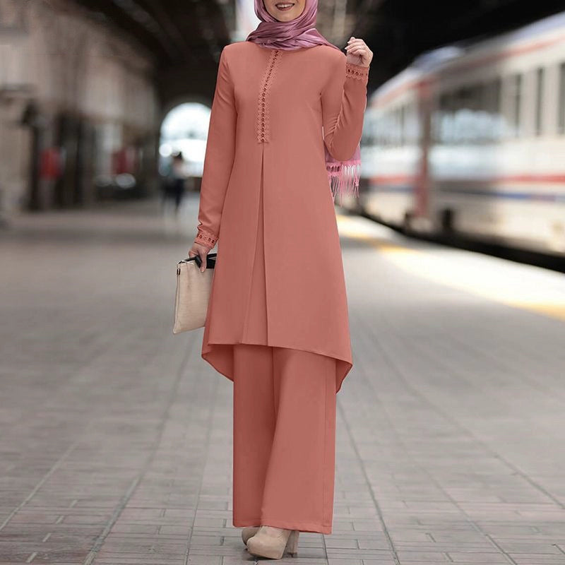 Ethnic Long Dress Set Oversize