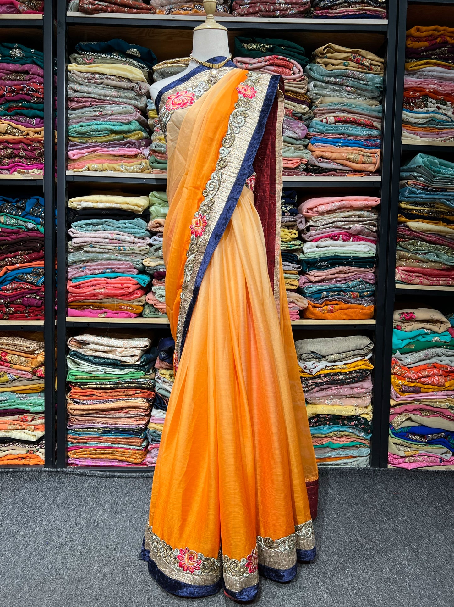 Beaded Indian Saree