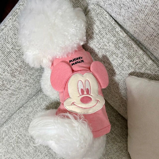 Taifei Mickey Ear Pet Costume – Cute Pink, Purple, Blue