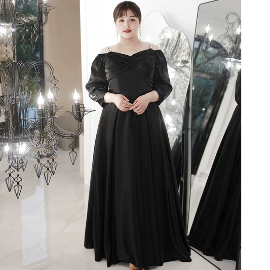 High Quality Black Evening Dress