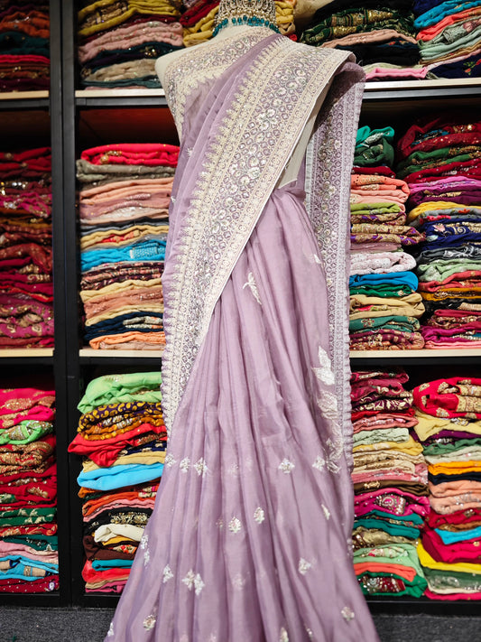 Purple Polarized Sari