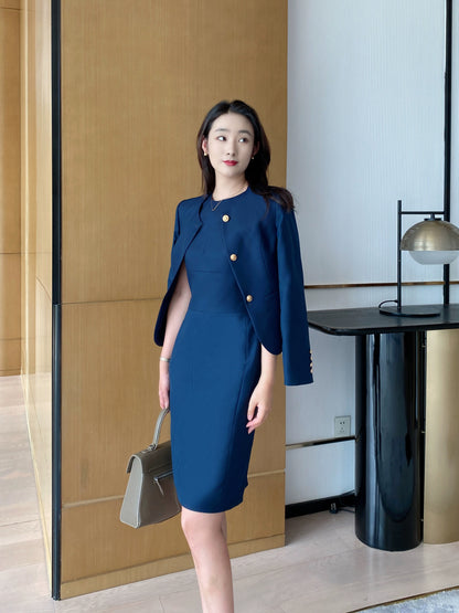Hidden Green Sleeveless Autumn Dress for Women – Elegant Fit