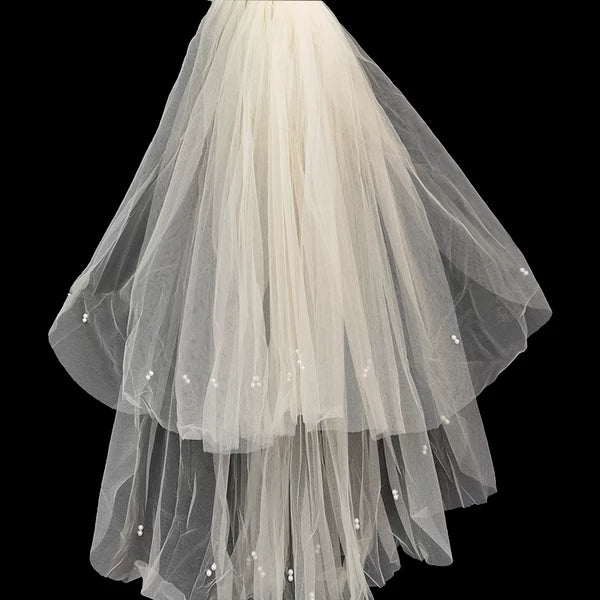 Wedding Veil Lace Short Bridal