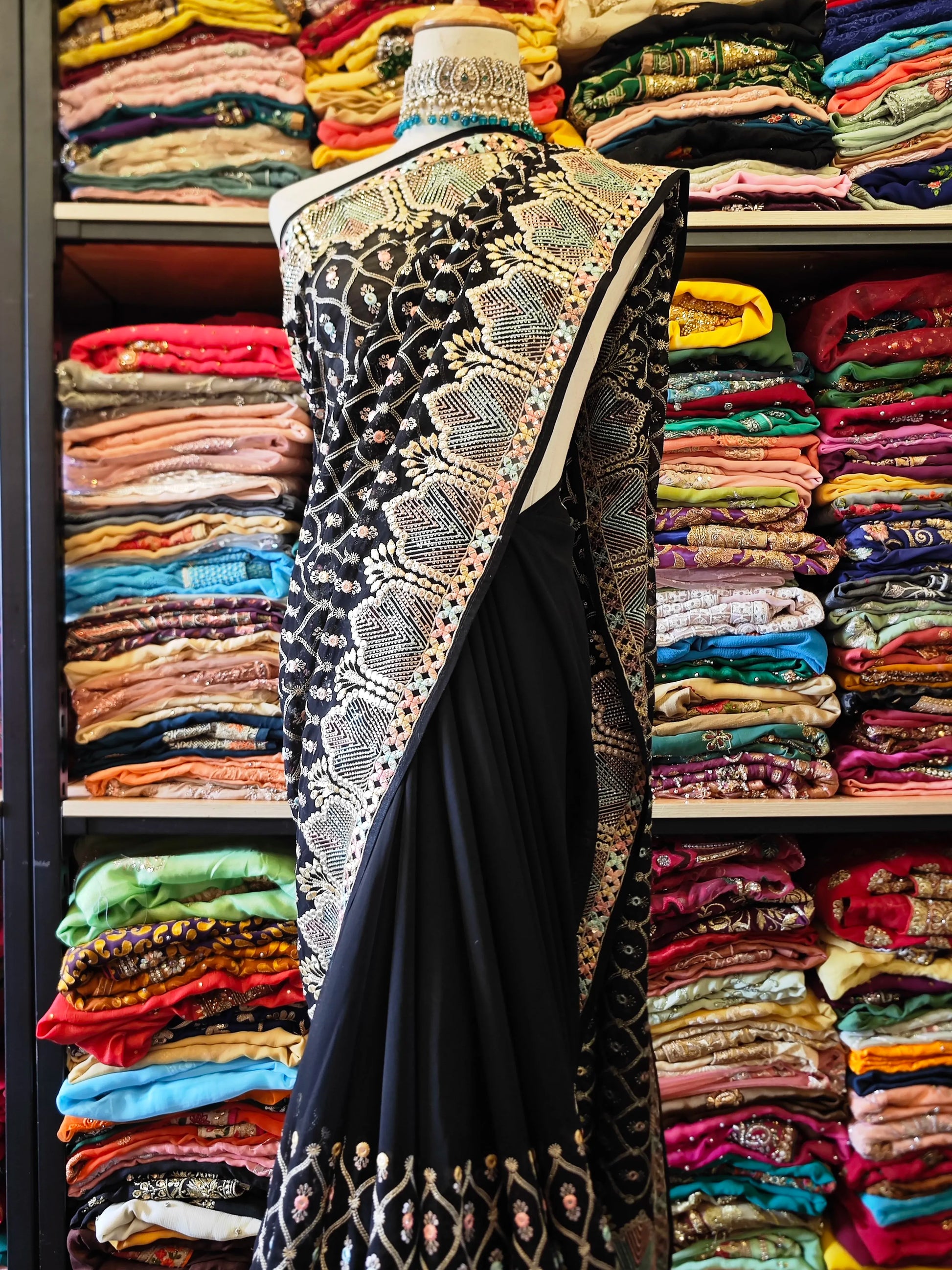 Indian Beaded Sari 6m