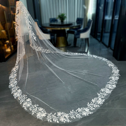Bridal Long Lace Veil High Quality Style