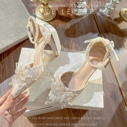 Elegant Princess Heeled Sandal with Satin Finish, Women’s Size 35‑40