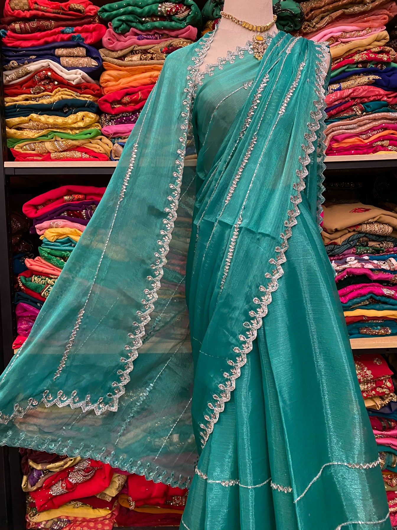 Handmade Indian Nepal Beaded Sari