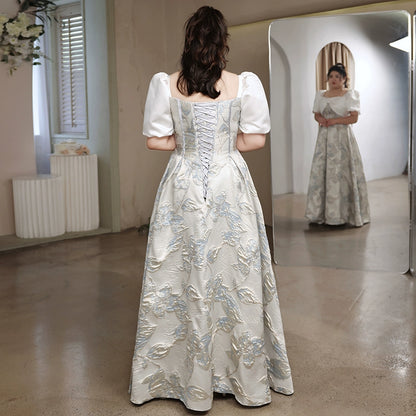 Elegant White Evening Dress