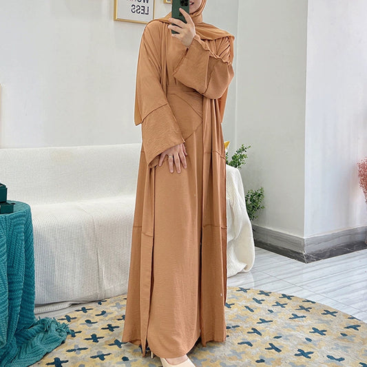 Elegant High-End Ethnic Arabic Long Skirt Dress from Malaysia