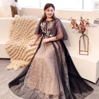 Elegant Plus Size Winter Evening Dress