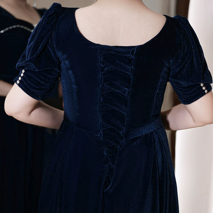 Elegant Velvet Evening Dress