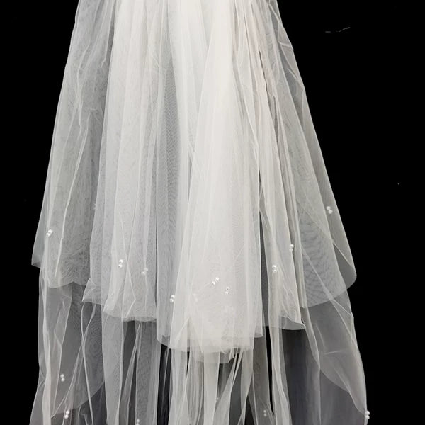 Wedding Veil Lace Short Bridal