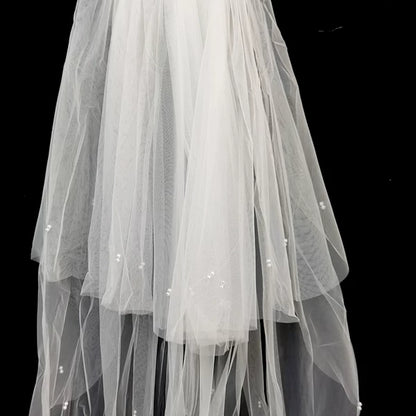 Wedding Veil Lace Short Bridal