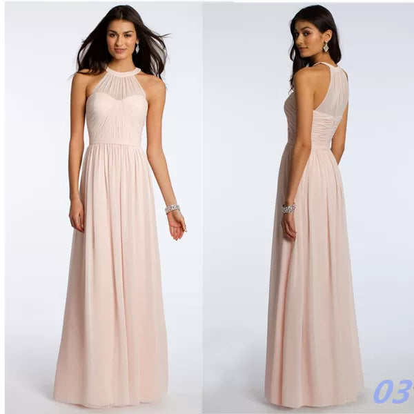Fuchsia Long Bridesmaid Dress