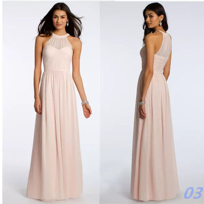 Fuchsia Long Bridesmaid Dress
