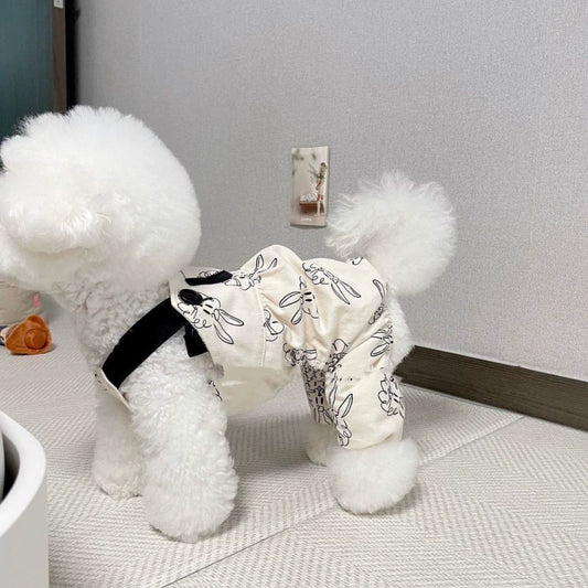 Premium Cotton Pet Work Suit for Maltese & Yorkshire Dogs