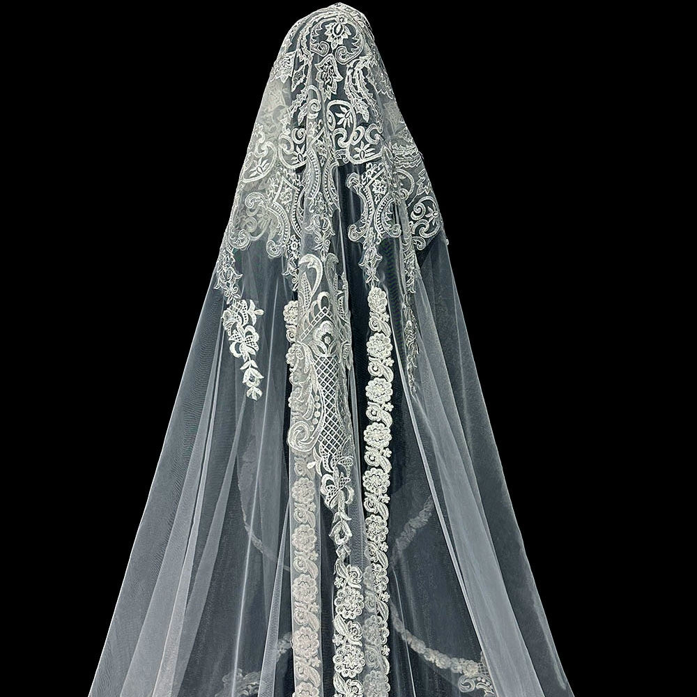 Luxury Bridal Veil 5M Long 3M Wide