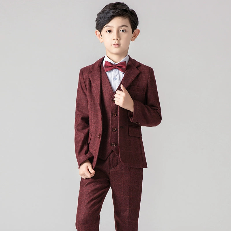 Boys' Classic Suit: Korean Style Piano Performance Outfit - Light Luxury
