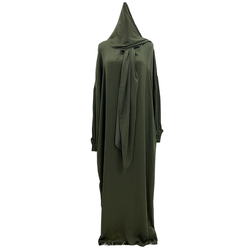 Retro Plus Size Sun Protective Long Skirt Dress – Loose Fit