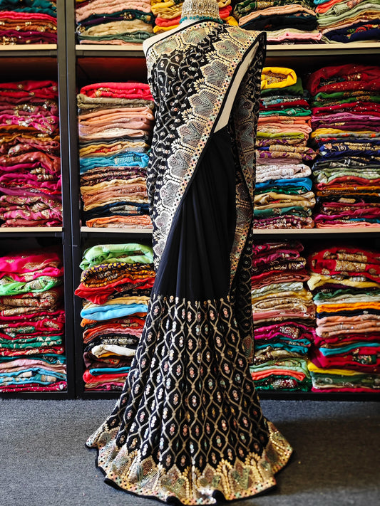 Indian Beaded Sari 6m