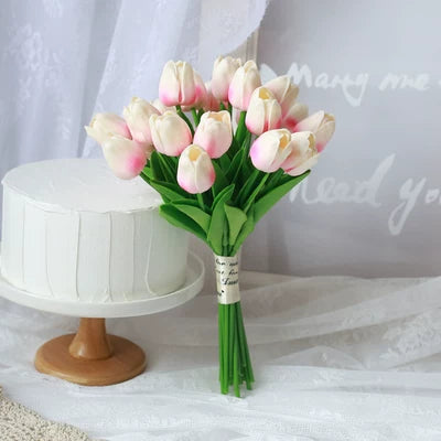 Korean Style Faux Wedding Bouquet Mixed Floral Arrangement