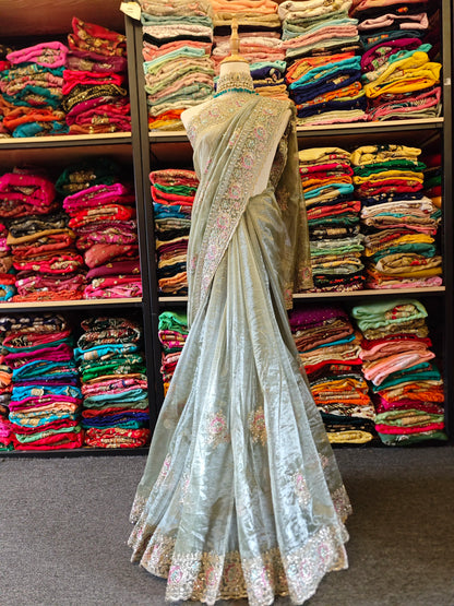 Gold Six Rice Saree